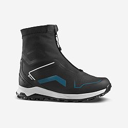 QUECHUA Pánska hrejivá a nepremokavá obuv SH900 Pro Mountain modro-čierna šedá 43