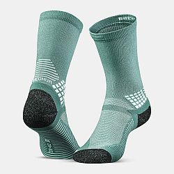 QUECHUA Turistické ponožky Hike 500 vysoké 2 páry zelené zelená 35-38