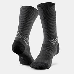 QUECHUA Vysoké turistické ponožky Hike 900 2 páry čierne šedá 35-38