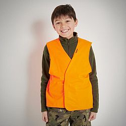 SOLOGNAC Detská poľovnícka vesta fluorescenčná oranžová oranžová 14 rokov