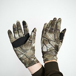 SOLOGNAC Hrejivé rukavice 500 Treemetic Recycle khaki M-L