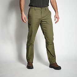 SOLOGNAC Pánske nohavice Steppe 100 regular zelené khaki XL