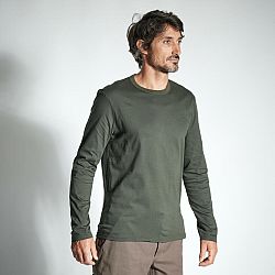 SOLOGNAC Tričko s dlhým rukávom 100 odolné zelené zelená XL