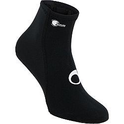 SUBEA Neoprénové ponožky na potápanie 2 mm čierne 38-39
