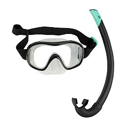 SUBEA Súprava potápačská maska a šnorchel 100 čierna M