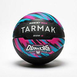 TARMAK Basket. lopta R500 veľkosť 6 pre začínajúcich chlapcov/dievčatá a ženy čierna