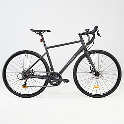TRIBAN Cestný bicykel RC500 kotúčové brzdy čierny šedá L