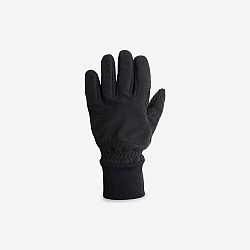 TRIBAN Zimné cyklistické rukavice 100 fleecové čierne M