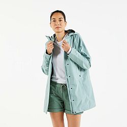 TRIBORD Dámska bunda do dažďa Sailing 300 svetlozelená khaki 2XL