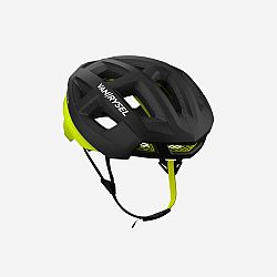 VAN RYSEL Cyklistická helma na cestnú cyklistiku Aerofit 900- Black/Yellow čierna XL