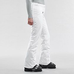 WEDZE Dámske hrejivé lyžiarske nohavice 180 biele XL