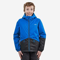 WEDZE Detská lyžiarska hrejivá a nepremokavá bunda 100 modrá 12 rokov