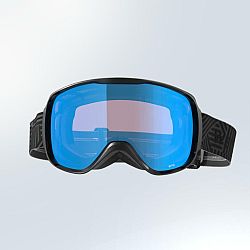WEDZE Lyžiarske a snowboardové okuliare G500 S1 pre deti aj dospelých do zlého počasia čierne S