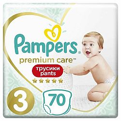 PAMPERS Premium Care Pants Nohavičky plienkové jednorazové 3 (6-11 kg) 70 ks